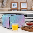 thumbnail image 5 of KLL Fantasy Gradient Print 4 Slice Toaster Dust Covers Kitchen Small Appliance Cover with 2 Pockets,Can hold Jam Spreader Knife & Toaster Tongs (12.4 x 10.6 x 8.2), 5 of 6