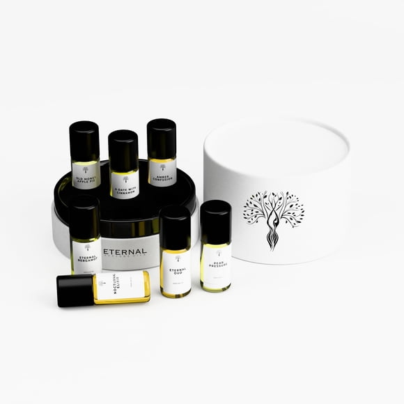 Aceite de perfume Perfume Eternal en rollo para viajes, tamaño 3 ml, 7 unidades