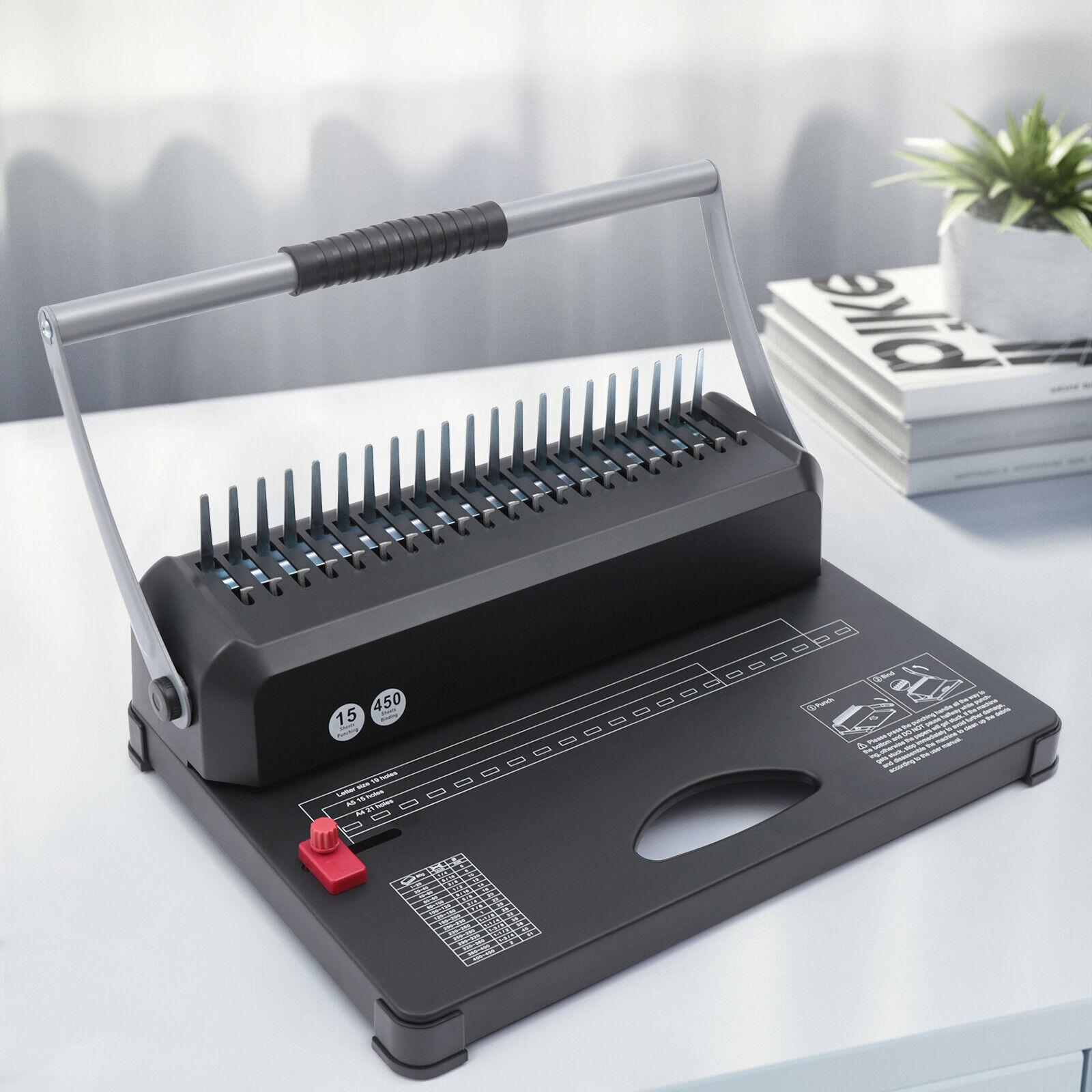 YIYIBYUS A4 A5 Punching & Binding Machine Coil Manual Paper Punch