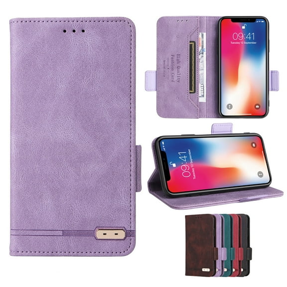 ETFAST Leather Wallet Phone Case For iPhone 16 Pro Max 16Plus 16Pro Quality Leather Phone Case With Card Holder Zipper