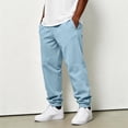 thumbnail image 6 of Men's Casual Baggy Sweatpants Casual Jogging Pants Elastic Waist Drawstring Open Bottom Workout Fall Outfits,loose Joggers Pants,fashion Streetwear, 6 of 7