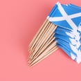 thumbnail image 3 of Scotland Flag Cupcake Toppers Food Picks 100 Pieces Assorted Color Paper Decorations for Cupcake, 3 of 7