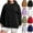 Black, variant on Simua Plus Size Sweatshirts for Women Oversiezd Long Sleeve Shirts Dressy Crewneck Trendy Pullover Blouse