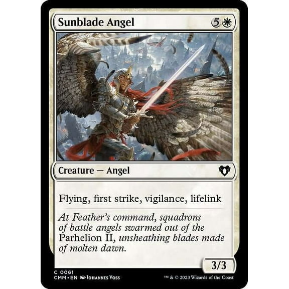 MtG Commander Masters Common Sunblade Angel #61