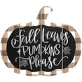 thumbnail image 1 of Cut Out Pallet Art - Fall Leaves and Pumpkins Please, 1 of 1