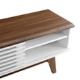 thumbnail image 6 of Modway Render 70"W Modern Wood TV Stand for TVs up to 78" in Walnut/White, 6 of 8