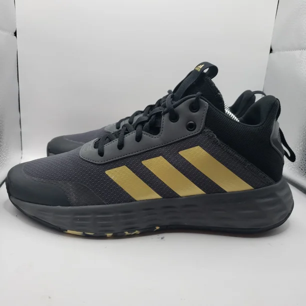 Ad-id-as Mens Own The Game 2.0 GW5483 Gray Basketball Shoes Sneakers Size 10
