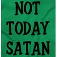 thumbnail image 2 of Not Today Satan Funny Christian Womens Fitted Plus Size Graphic Tee Brisco Brands 2X, 2 of 5
