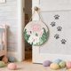 thumbnail image 5 of CaiYueKe Easter Welcome Sign Wooden Door Hanger Spring Home Decor Bunny Wall Art Front Door Decoration Handcrafted Rustic Porch Hanging Ornament Farmhouse Holiday Decor, 5 of 7