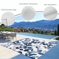 thumbnail image 3 of Blue Eucalyptus Leaves Outdoor Rug 4x6 Ft - Reversible Patio Rug Outdoor Camping Rugs, Spring Botanical Foliage Washable Indoor Outdoor Area Rugs, Non-Slip Outdoor Carpet Runner for Deck/Porch, 3 of 8
