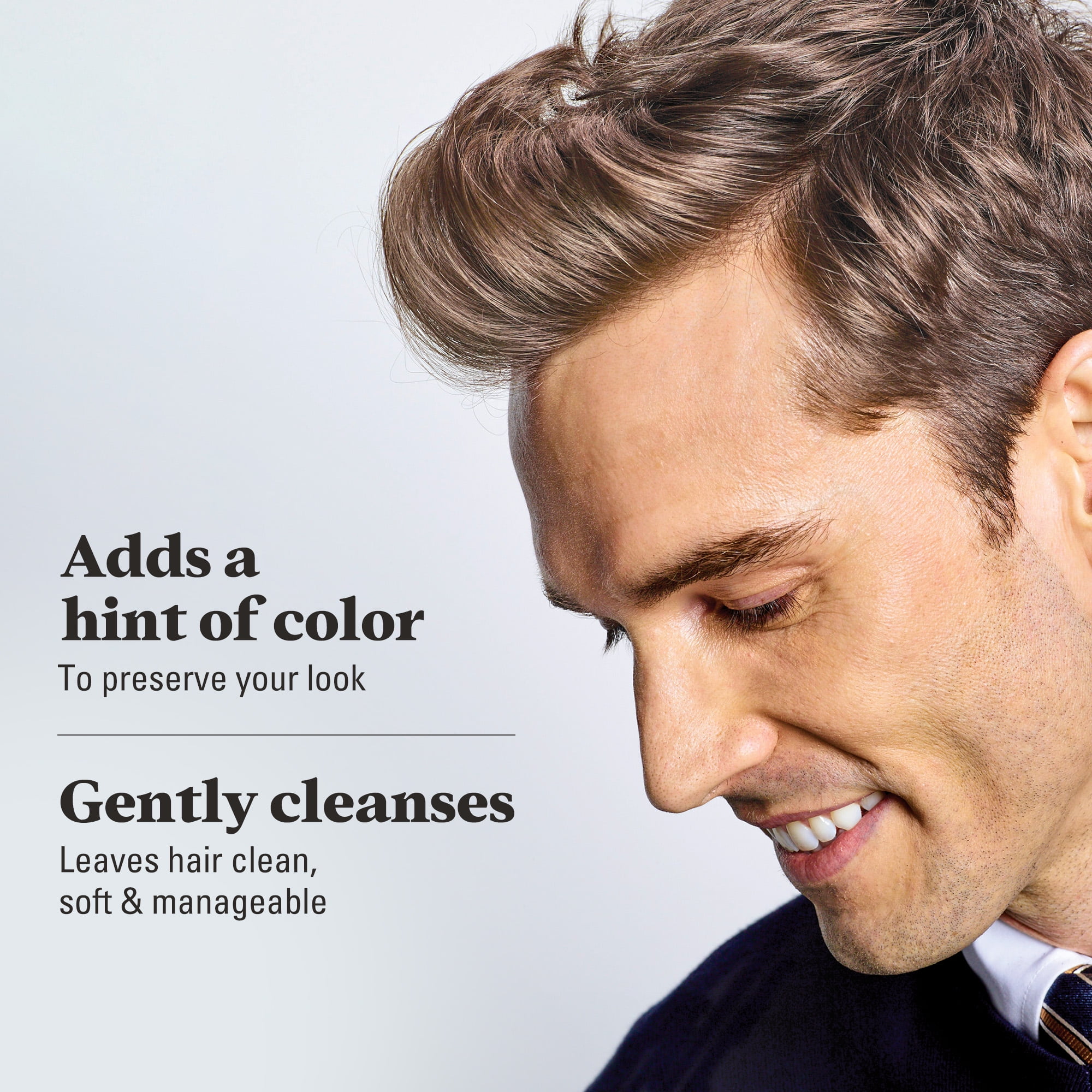 Just For Men Color Preserve & Strengthen Shampoo - 8 oz, Light Shade