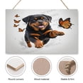 thumbnail image 3 of Rottweiler Dog Hanging Wood Sign Home Decorative, Dog Decor, Funny Dog Sign, Home Wall Decor, Rustic Door Hanger, Gift for Dog Lovers, Pet Lovers,Pet Owners 10x16 inches, 3 of 8