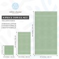 thumbnail image 4 of Juego de toallas White Classic Luxury 100% algodón turco, 8 piezas, 4 of 8