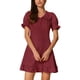 thumbnail image 1 of INSPIRE CHIC Vestido Mini de Cuadros Gingham con Cuello Peter Pan Rizado de los Años 60 XL Rojo Negro, 1 of 5