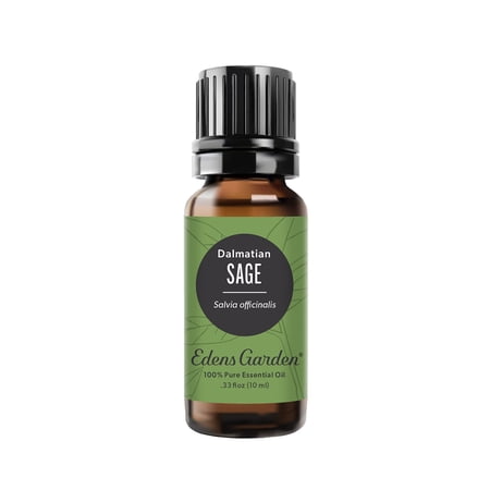 Edens Garden Sage- Dalmation Essential Oil- 100% Pure Premium Grade Undiluted Natural Therapeutic Aromatherapy The Best for Candle Laundry Humidifiers 10 ml (.33 fl oz)