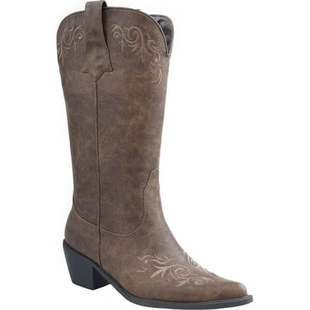 

Roper Womens Brooklyn Round Toe Dress Boots Mid Calf Low Heel 1-2
