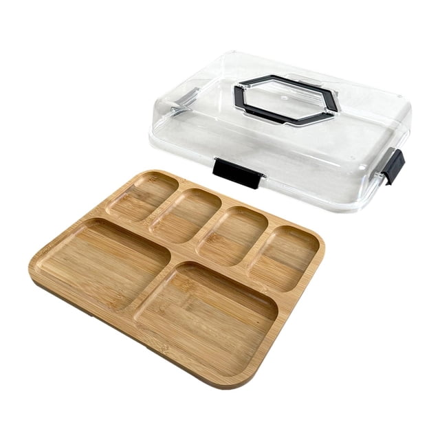 Caja de embutidos Práctica tabla de cortar de madera para queso, pan y filetes Estilo 2