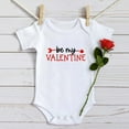 thumbnail image 5 of Baby Boy Girl Valentines Day Clothes Romper Letter Print Floral Short Sleeve Bodysuit Top Cute Shirts Romper Jumpsuit Layette Set Spring Summer Festival Clothes for Girls Boys Kids 12-18 Months, 5 of 5