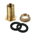 thumbnail image 6 of Uxcell BSPT3/8 Female G1/2 Male Pipe Fitting Brass Bulkhead Fitting with 2 Silicone Gaskets 2 Pack, 6 of 6