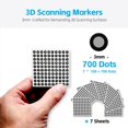 thumbnail image 2 of Marcadores de escaneo 3D Rosjoy 3 mm 700 puntos, 2 of 7