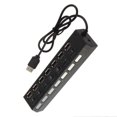 thumbnail image 2 of Hub USB Haute Vitesse 4/7 Ports Alimentation Hub USB; Interrupteur on/off USB Expandeur PC Notebook Ordinateur Portable Convertisseur Multiple Adaptateur Séparateur, 2 of 7