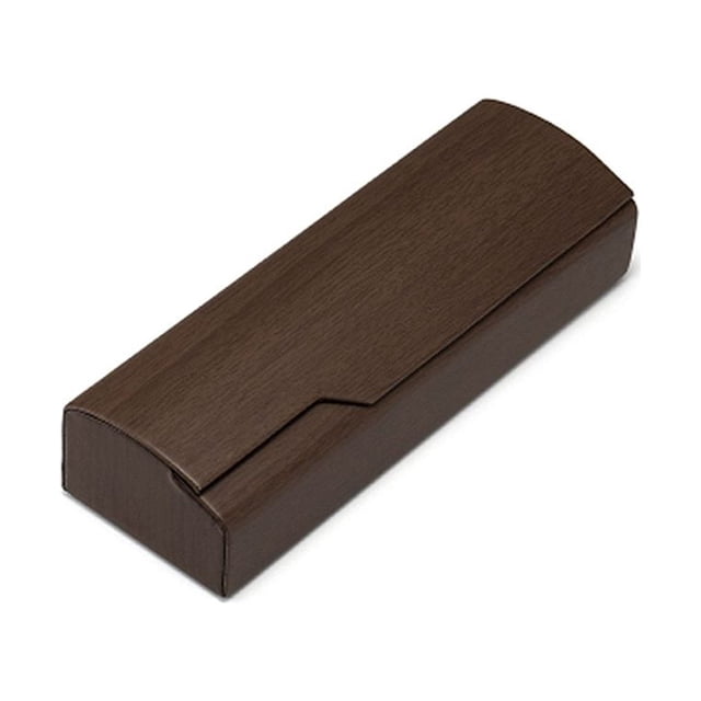 VONKY Portable Wood Pattern Eye Glasses Protector Retro Foldable Eyewear Case Sunglasses Box Shell Box