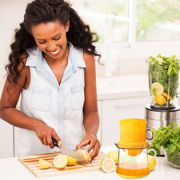 CATIEBYE Portable Juicer Manual Juice Extractor Plastic Juice Extraction Home Users Home Use 1Pcs