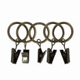 thumbnail image 1 of Easy2hang Premium Drapery Clip Rings openable Extra Thick have an opening to slide onto the rod,1-Inch,Bronze,14pack, 1 of 3