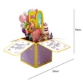 thumbnail image 4 of HEVIRGO Greeting Card Beautiful Eye-catching 3D Design Hollow Glitter Gift Giving Paper Three-dimensional Box Birthday Card Home Supply, 4 of 11