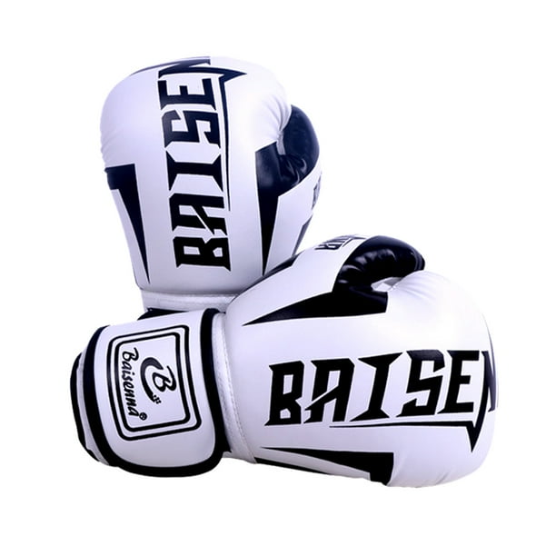 Guantes Boxeo para Adultos Traje Padre E Hijo Guantes Boxeo Taekwondo Artes Marciales Lucha Guantes Boxeo Con Saco Arena (adulto Blanco)