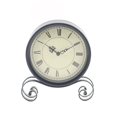 thumbnail image 1 of Reloj de escritorio clásico de 18,5x15x4 CM, campana para decoración de salas de estar, reloj de metal circular de mesa redonda vintage Kearding JJ12699-00B, 1 of 6