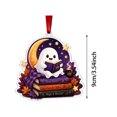 thumbnail image 3 of Ailezt Halloween Decor Acrylic Halloween Book Onaments Hanging Decorations (K) | 2D Acrylic Book Halloween Indoor Halloween Housewarming For Book Lovers, 3 of 4