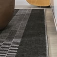 thumbnail image 5 of JONATHAN Y WASHABLE 5 x 8 Area Rug, Vichy Geometric Striped - Black/Ivory, WSH122A-5, 5 of 9