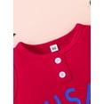 thumbnail image 4 of Wassery 4th of July Toddle Boys Independence Day Clothes Letter Print Sleeveless Tank Tops and Striped Start Short Set 2Pcs Summer Casual Outfit 12M-6T, 4 of 9