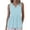 *Light Blue, variant on Women's V Neck Sleeveless Flowy Peplum Blouse ,Casual Solid Color Tank Top Navy,Womens Plus S