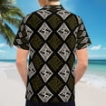 thumbnail image 6 of High Quality Hawaiian Shirts for Men Short Sleeve Aloha Beach Shirt Floral Summer Casual Button Down Shirts Blouses OV7BVI, 6 of 7