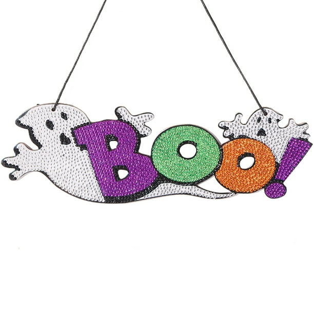 (DP003) DIY Diamante para El Boo Creativo Accesorios Halloween Adornos Colgantes