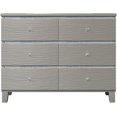 thumbnail image 4 of Dresser for Bedroom,  Rubber Wood Dresser with 6 Drawers Metal Slides Crystal Handle, 4 of 7