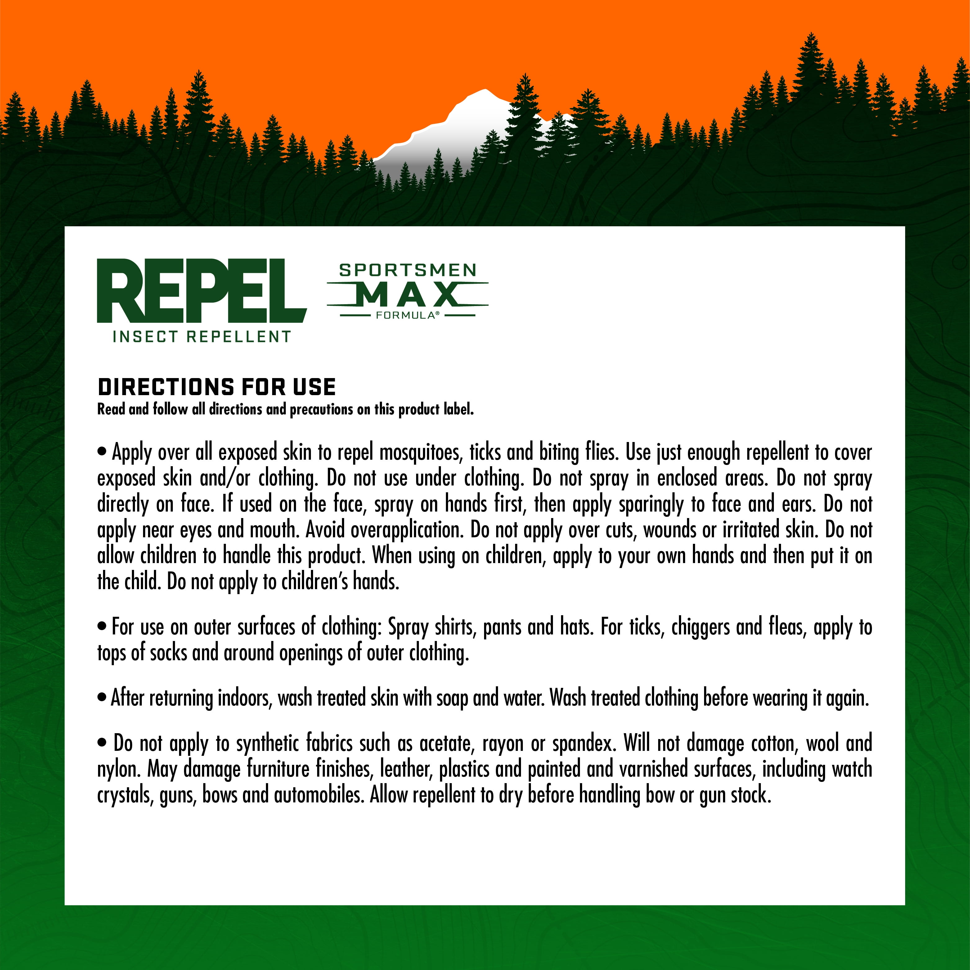 Repel Insect Repellent Sportsmen Max Formula Lotion 40 Percent DEET 4 Ounces