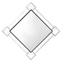 ACME Asbury Wall Accent Mirror in Mirrored and Chrome