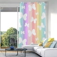 thumbnail image 5 of Coolnut Black Out Curtains Blackout for Bedroom & Living Room 84 inches Butterflies Rainbow Colorful Drapes for Sliding Glass Doors Room Darkening Curtains, 1 Panel, 5 of 7