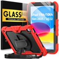 thumbnail image 1 of Funda BLOSOMEET para iPad A16 de 11ª y 10ª generación, 11 pulgadas/10,9 pulgadas, color rojo, 1 of 8