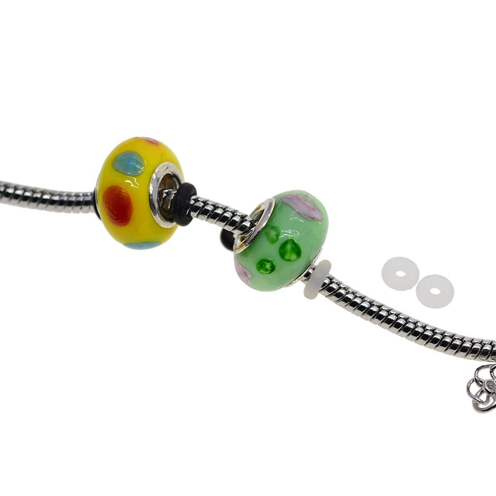 Bead Bracelet Pandora Green Spacer 100 Silicone Rubber