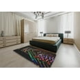 thumbnail image 5 of Ahgly Company Machine Washable Indoor Rectangle Transitional Night Black Area Rugs, 8' x 10', 5 of 7