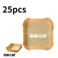 thumbnail image 1 of Revestimiento de papel desechable para freidora de aire, bandeja de papel a prueba de agua a prueba de aceite, alfombrilla antiadherente para hornear, accesorios para horno y AirFryer, 25/50 Uds. qym unisex, 1 of 2