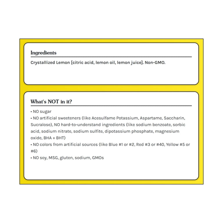True Lemon Original 50ct - Pure Crystallized Dry Drink Mix Packets