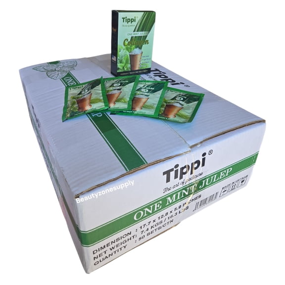Tippi 4-in-1 Pedi Mani Kit – One Mint Julep Collagen (Case of 50 Boxes)