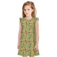 thumbnail image 1 of Balery Taco Camisón de princesa para niñas, pijama de algodón con mangas abullonadas, suave y bonito.-Medium, 1 of 6