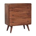 thumbnail image 4 of Artisan Furniture Solid Wood Curved Honey Caramel Chest, 4 of 10