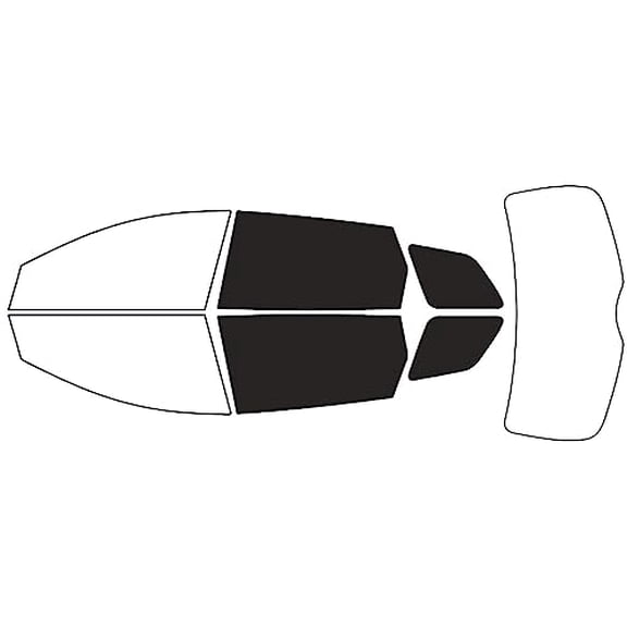 Rvinyl Window Tint Kit Compatible with Mazda Cx-9 2007-2015 - Back Precut Kit - 20%